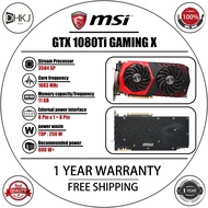 Used MSI GTX 1080Ti GAMING X 11G Gaming Graphics Card, Desktop PC GPU, 1-Year Store Warranty