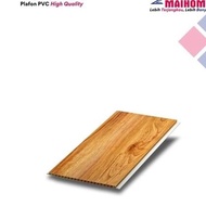 plafon pvc motif kayu coklat muda doff Maihome wood 10