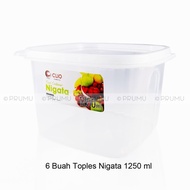 Wholesale 6 pcs 1250ml Plastic Jars - Food Container, Clio Food Jars - Nigata