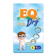 EQ Dry Mini Pack Large 4's x 2 - Tape Baby Diapers