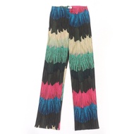 狀況極佳☆ 三宅一生 (Issey Miyake) 的PLEATS PLEASE PP33-JF711 全身印花褲，顏色2，日本製造，正品，女款。