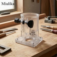 Miulika Transparent Trimmer Router Guard Cylindrical Trim Router Cover Thickened Crafting Trimmer Ba