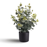 Artificial Eucalyptus Bush Plant 45cm Faux Tree Aplant964