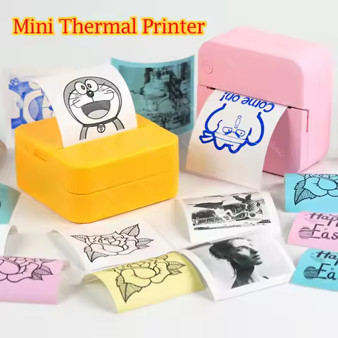 58MM Mini Portable Thermal Printer Wireless Bluetooth Pocket Photo Printer Compatible With IOS Andro