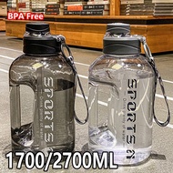 1700/2700ML Sports Water Bottle Large capacity water cup Fitness Sports Water Bottle for Men and Wom