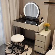 Cream Style Modern Simple Integrated Small Mini Dressing Table 2025 Slate New Style Storage Cabinet 