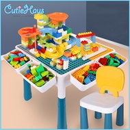 Cutiehaus Multifunctional Kids Building Block Table Toy Educational Kindergarten Block Assemble Tabl