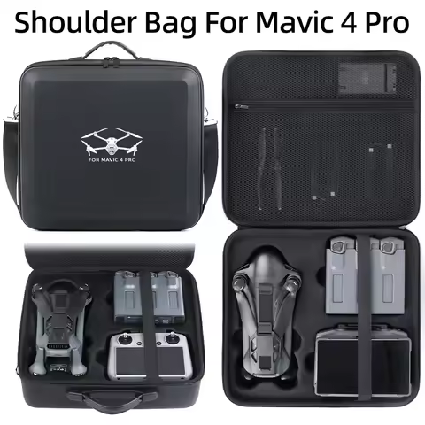 Storage Bag for DJI Mavic 4 Pro with screen remote control ,Support RC2 /RC Pro2 Remote Controller P
