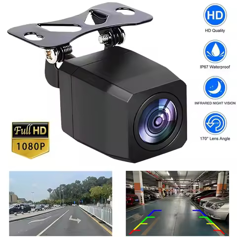 Car Rear View Camera 1080P Full HD AHD 4 Pin 2.5mm Reversing Image Camera 150° Wide Angle Night Visi