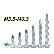 [HNK] Galvanized Hardened Round Head Drill Tail Self-Tapping Screw M3.5-M3.9-M4.2-M4.8-M5.5-M6.3