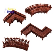 <Dream-t> Chinese Bridge Statue Ancient Building Model Japanese Pavilion Decorations Miniature Zen G