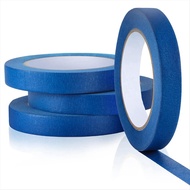 Paint Tape Blue Tape for Painting Automotive Walls Packing Removable Free Residue, 4 Rolls
