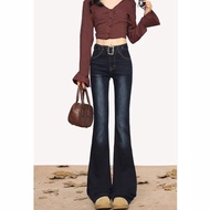seluar jeans perempuan seluar bootcut woman seluar slack wanita Hot Girl Design Micro Flare Jeans - 