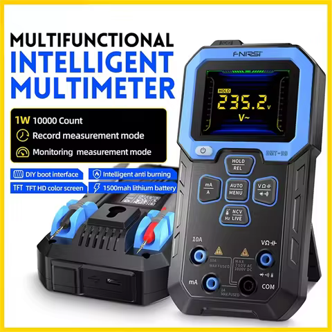 FNIRSI DMT-99 Digital Multimeter True RMS 10000 Counts Resistance Capacitance Frequency Temperature