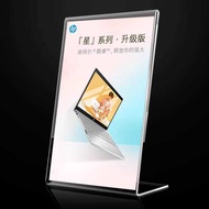 L-Shaped Price Tag Acrylic Table Card Table Card Product Label Price Menu Card Crystal Milk Tea Burg