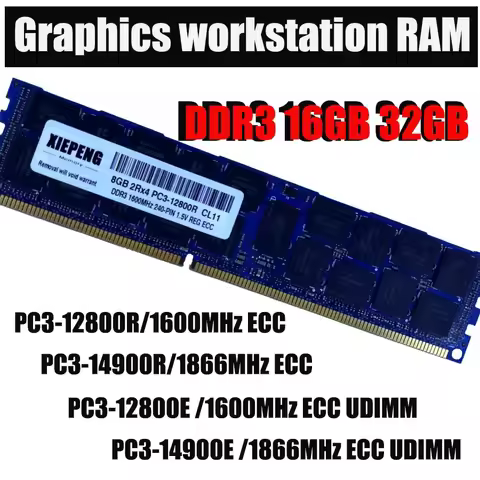 Server memory 16GB 2Rx4 PC3-14900 REG ECC DDR3 32GB 1866MHz 4GB PC3 15000 Registered ECC RAM for Mac