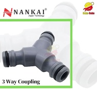 Nankai 3-Way Coupling Tap Adapter 3-Prong Hose Connector/