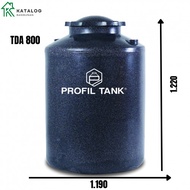 tangki air profil tank tda 800 liter - profil tank tda stone series - stone grey