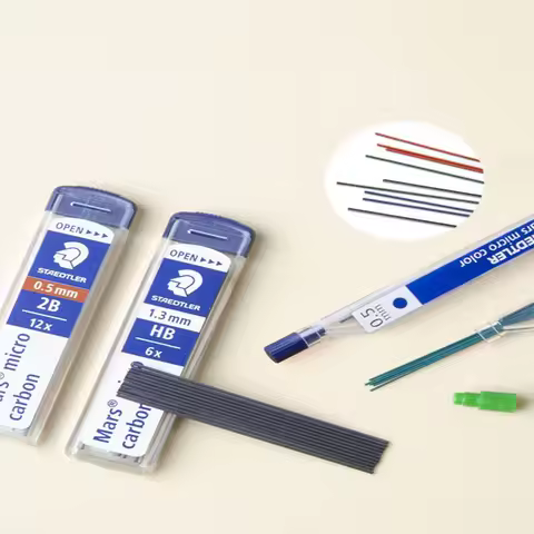 1pc Staedtler 250 Mechanical Pencil Lead Super Fine Anti-cracking 0.3/0.5/0.7/0.9/1.3 2H/H/HB/B Mars