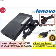 [SG] 230W 20V 11.5A Square USB FOR Lenovo Ideapad Legion AdapterY540-15 Y545 5-15 Y920 Y910 Y900 Y74