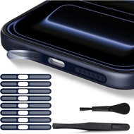 8PCS Penutup Debu Speaker iPhone 17 Pro Max Serasi dengan iPhone 17 Pro Max / 17 Pro Pelekat Mesh Sp