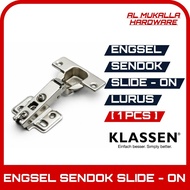 [ 1 Pcs ] Straight Slide Cupboard Spoon Hinge - On Class | 35mm Cupboard Spoon Hinge