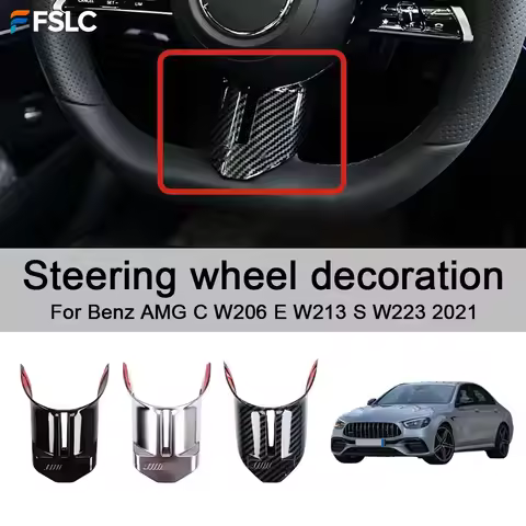 Cars Accessories Steering wheel decoration For Benz AMG C W206 E W213 S W223 2021 Car Decoration Sty