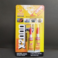 Multi-purpose glue blister pack of 2 super sticky tubes X2000