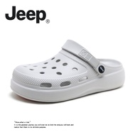 Jeep ผู้ชายฤดูร้อนสบายๆหนา Soled รองเท้าแตะชายหาด Anti-SLIP รองเท้ากีฬากลางแจ้ง Shock Absorption รอง