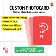 Custom PHOTOCARD UNIT | Polaroid photo printing services poster 2R 4R postcard photostrip glossy mat