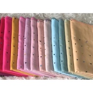 Tudung Cotton Azara Batu Copy Swarovski tabur penuh