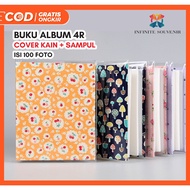 [FREE MICA COVER] 4R CLOTH ALBUM COVER 100 Photos / Collection Book Photo Size 6 Inch 11 x 16 cm 4R 