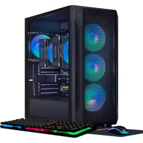 NEW-Gaming PC Computer Desktop, Radeon RX 580 8G,Dual Intel I7 Xeon E5