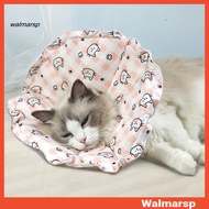[WMP]  Cloth Drawstring Pet Cone Pet Product Lovely Cartoon Cat Print Pet Cone Collar Waterproof