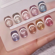 มืองไนเอล 12 มล./ชิ้น สีใส เหมือนน้ำแข็ง สีเบจ นูน ยัดท๊อปเจลเล็บ ขายดี สีใส เหมือนน้ำแข็ง สีแฟชั่นญ