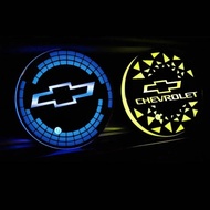 LED Car Water Coaster Light Drinks Holder Mat for Chevrolet Cruze Spark Aveo Captiva Trax Sail Orlan