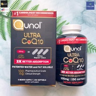 คิวเทน Ultra CoQ10 100 mg 150 Softgels - Qunol 3x Better Absorption Q10 Patented Water and Fat Solub