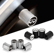 4PCS For Infiniti G35 QX70 G20 G25 FX35 Q50 G37 Alloy Car Emblem Badge Tire Stem Valve Caps Covers W