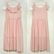 Spaghetti Strap Dress For Going Out Or Peach Color Oros *Forward*Secondhand*