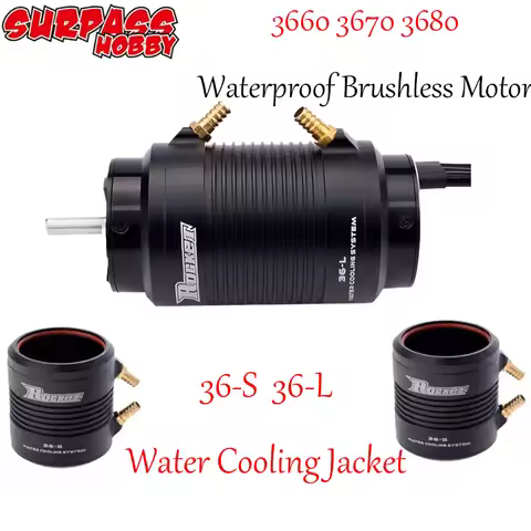 ROCKET Waterproof Brushless Motor 3660 3670 3680 Water Cooling Jacket 36-S/36-L for M41 Catamaran Sp