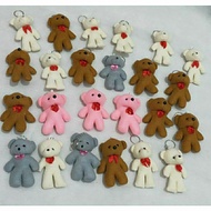 GANTUNGAN Bear Keychain Mini Bear Keychain Mini Teddy Bear Bag Keychain Mini Teddy Bear Keychain Min