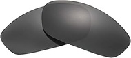 Polarized Replacement Lenses Shades for Oakley Whisker Sunglasses Glass Frames (Black)