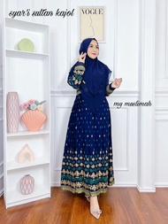 gamis Kajol set khimar rayon prada set ceruty syari motif terbaru laksmi india motif style fashion w