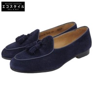 Berwick 絨面革流蘇樂福鞋，女款，海軍藍，37 碼，173FLSGDB