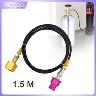 Mippos CO2 Adapter Thin Black Tube CO2 Refill Connector W21.8 Accessories Filling 60in Quick Connect