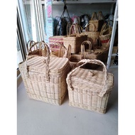 Bakul Bertutup Rotan Saiz Besar/ Rattan Bag With Cap Big Size (Ship From Melaka)