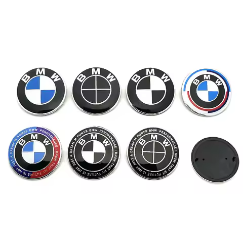 BMW ABS 74mm 82mm Car Front Hood Badge Logo Rear Trunk Emblem for E46 F10 F30 E39 E36 F20 E87 G20 G3