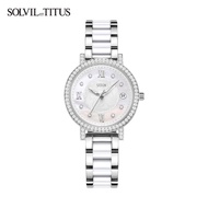 Solvil et Titus W06-03191-001 Women's Quartz Analogue Watch in White MOP Dial and Stainless Steel wi