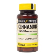 Viên Uống Tiểu Đường Mason Natural Cinnamon 1000mg Hỗ Trợ Ổn Định Đường Huyết 50 Viên/Hộp