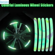 LACYES Laser Glow-in-the-dark Sticker, Rainbow Luminous Rainbow Reflective Sticker, Rim Sticker Laser Glow Rainbow Reflective Laser Bicycle Reflective Sticker Balance Car